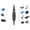 Aktiv 5m USB3.1 förlängningskabel 5Gbps USB A hane till hona för Xbox, PS5, Oculus, skrivare, scanner, Playstation, VR USB Extension cable