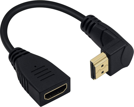 vinklad HDMI adapter 8K60Hz 4k120Hz 48Gbps hane till hona HDMI2.1 15cm