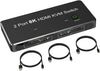 USB-C och HDMI 2.1 8K60Hz KVM switch 2 till 1 HDCP2.3 HDR10 med 4xUSB-A output