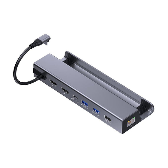 1 till 8 dockningsstation för Steam Deck 1xHDMI 4K60Hz, 1xDP 4K60Hz, 1xRJ45 GigaLAN, 1xUSB-C, 3xUSB-A, 1x USB-C PD