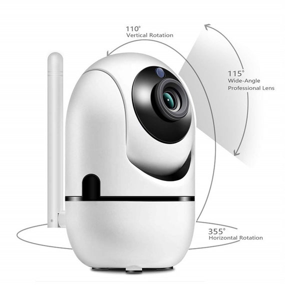2.0 Megapixel Smart 1080p Wifi IP Camera Pan/Tilt Auto Tracking Nightvision Full HD, indoor