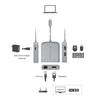 Cable Matters 1 till 5 Dockningsstation 1xDP 4K60Hz, 1xRJ45 Ethernet 2xUSB-A 1xUSB-C PD 60W Works with Chromebook Certified