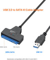 USB-A till SATA adapter 2,5 SATA III HDD 5Gbps