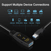 Aktiv 5m USB3.1 förlängningskabel 5Gbps USB A hane till hona för Xbox, PS5, Oculus, skrivare, scanner, Playstation, VR USB Extension cable