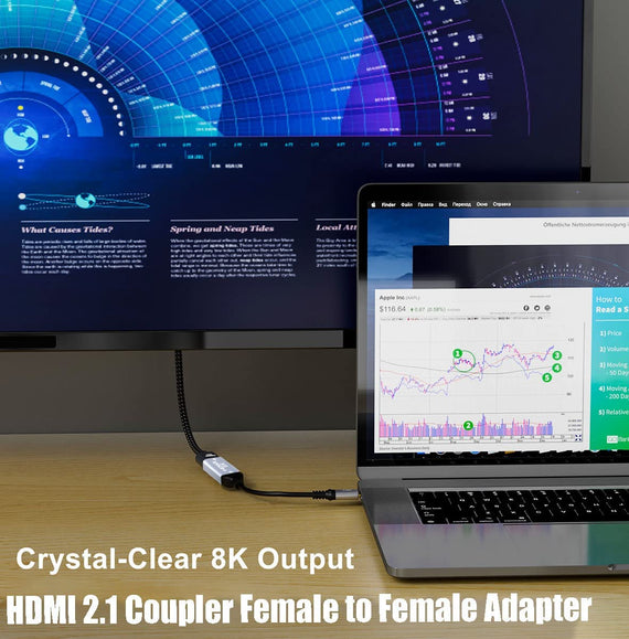 HDMI 2.1 8K Hona till hona kabelförlängare HDMI könbytare