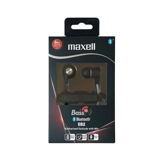 Maxell B13-EB2 Bass 13 BT hörlurar med mic- svart, headset