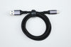 NÖRDIC 50cm USB3.2 Gen1 USB-C till A nylonflätad kabel snabbladdning 3A 5Gbps Power Delivery PD 60W
