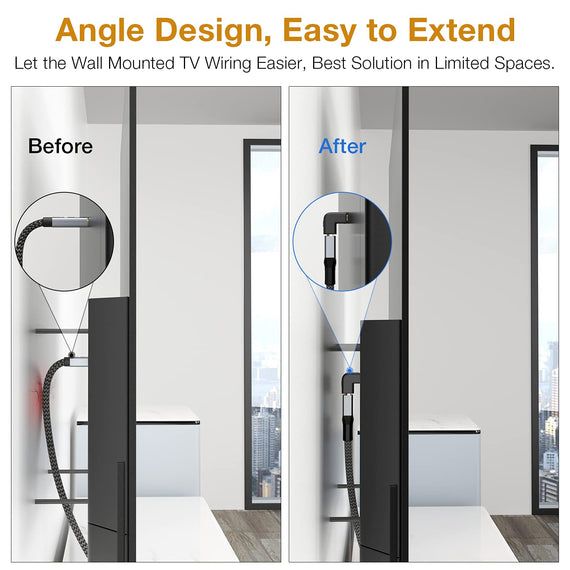 vinklad HDMI 2.1 adapter 8K60Hz 4K120Hz HDR