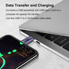 USB4 adapter hane till hane 40G 8K60Hz PD100W