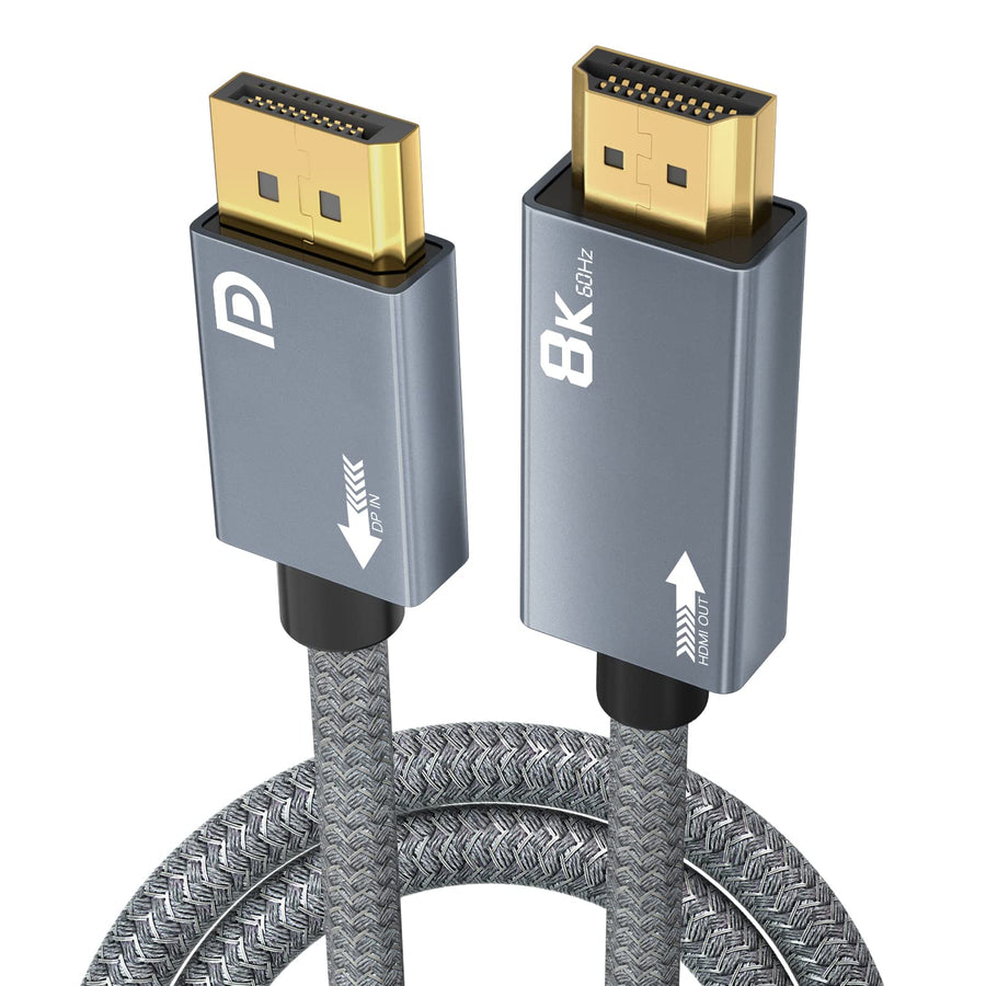 3m Displayport 1.4 till HDMI 2.1 8K60Hz 4K120/144Hz Dynamic HDR 32.4Gbps Dolby ATMOS