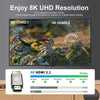 HDMI Könbytare adapter hane till hane 8K60Hz 4K120Hz 48Gbps
