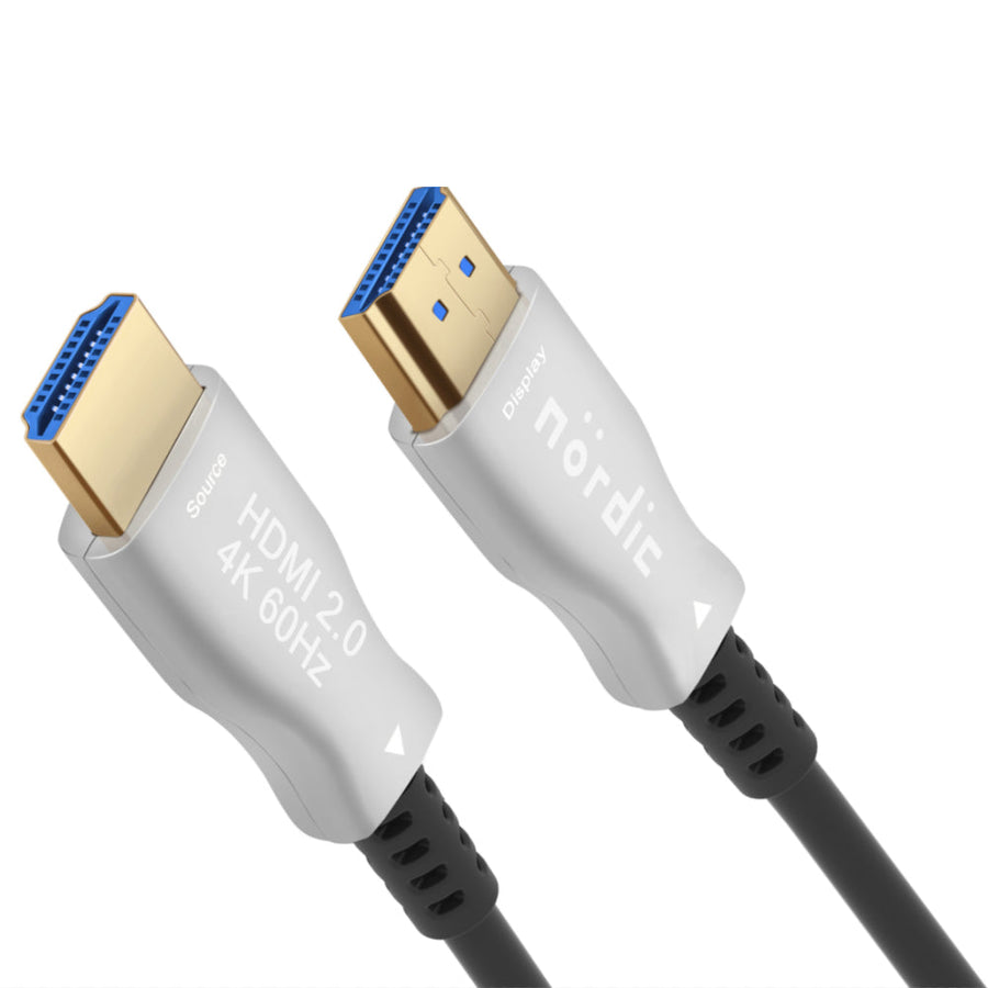 7,5m Aktiv AOC Fiber Optisk HDMI 2.0 4K 60Hz 18Gbps EDID CEC HDR ARC Dolby DTS-HD