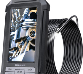 DS350 Endo-/Boreskop Kamera 1080P Digital Inspektionskamera, 5m kabel 5.5mm IP67 4.3'' LCD Skärm, 6x LED