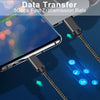 NÖRDIC 25cm USB3.2 Gen1 USB-C till C nylonflätad kabel snabbladdning 3A 5Gbps Power Delivery PD 60W