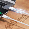 50cm USB 2.0 USB-C till C kabel 2,4A 480Mbps 12W