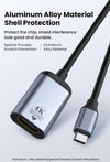 NÖRDIC USBC till HDMI adapter 10cm 4K 60Hz stöd för HDCP1.4 och 2.2 space grey aluminium