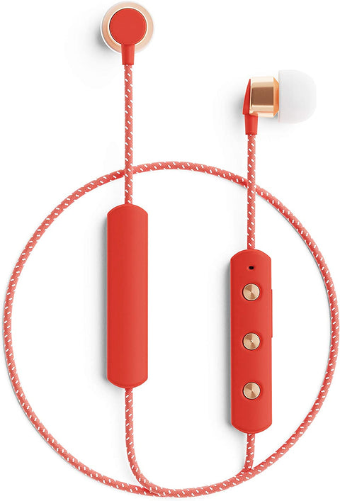 SUDIO TIO trådlösa hörlurar in-ear med mikrofon, Korall (orangeröd)