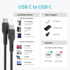 NÖRDIC 2m USB 2.0 USB-C till C kabel 2,4A 480Mbps 12W