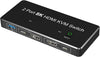 USB-C och HDMI 2.1 8K60Hz KVM switch 2 till 1 HDCP2.3 HDR10 med 4xUSB-A output