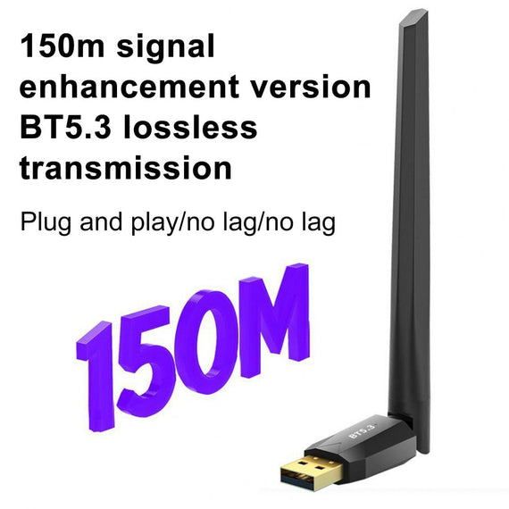 långdistans Bluetooth 5.3 USB adapter 150m