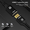 NÖRDIC HDMI förlängningskabel 50cm 8K60Hz 4K144 HDMI 2,1 48Gbps Ultra High Speed HDMI