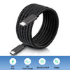1,5m USB3.2 Gen1 USB-C till C nylonflätad kabel snabbladdning 3A 5Gbps Power Delivery PD 60W