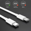 50cm USB 2.0 USB-C till C kabel 2,4A 480Mbps 12W