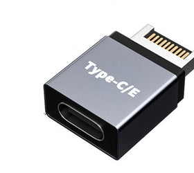 NÖRDIC Type E hane till USB-C hona front panel adapter 10Gbps USB3.1 Type E moderkort adapter