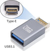 Type E hane till USB-A hona front panel adapter 10Gbps USB3.1 Type E moderkort adapter