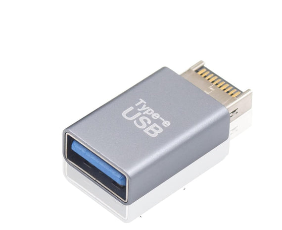 Type E hane till USB-A hona front panel adapter 10Gbps USB3.1 Type E moderkort adapter