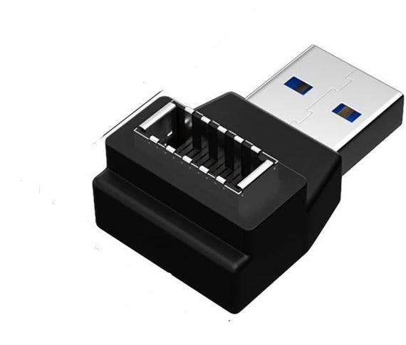Type E to USB A 90grader adapter