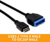 Type E to 20pin adapter 30cm