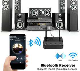 NÖRDIC Bluetooth 5.2 trådlös sändare dual link mottagre DAC Qualcomm aptXLL aptX HD 3.5mm AUX RCA optisk