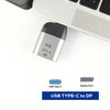 USB C till Displayport adapter 8K i 60Hz 32,4Gbps Stöd för 3D och HDCP 1.4 och 2.2 Aluminium Space Grey