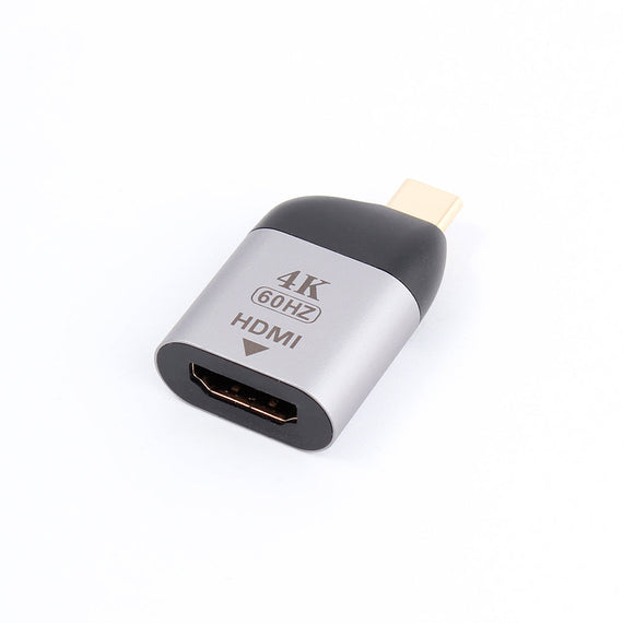 USBC till HDMI2.0 adapter 4K 60Hz stöd för HDCP1.4 och 2.2 space grey aluminium