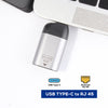NÖRDIC USBC till Giga Ethernet nätverksadapter Space Grey aluminium