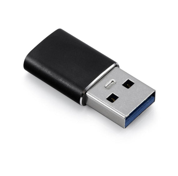 USB C till OTG USB A adapter metal svart