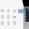 USB3.2 Gen2 USB-C till USB-A adapter 10Gbps metal silver