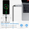 USB3.2 Gen2 USB-C till USB-A adapter 10Gbps metal silver