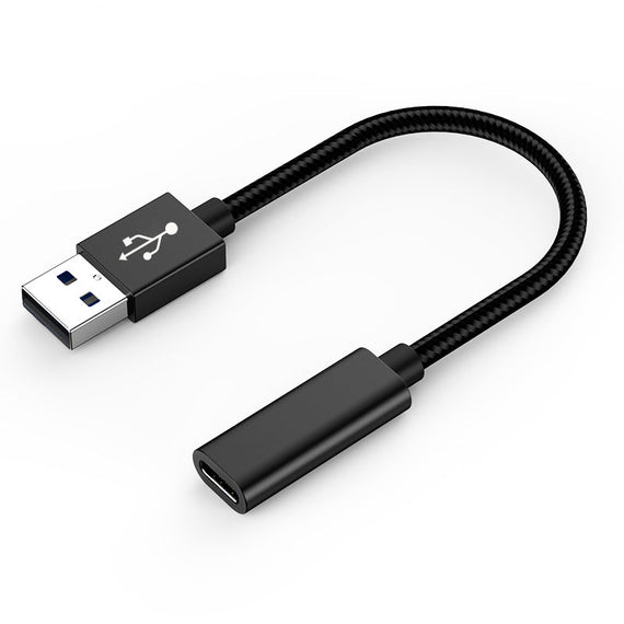 USB C till OTG USB A adapter metal svart 15cm