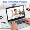 NÖRDIC USB Webcam Full HD1080P 30fps med mikrofon roterbar 360grader bas och 45grader tilt 2megapixel
