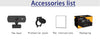 USB Webcam 2K Full HD 30fps med mikrofon roterbar 360grader 4megapixel