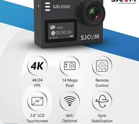 SJCAM SJ6LEGEND 4K 24fps Actionkamera, 3 axlar stabilisering, vattentät, touchscreen, Wifi uppkopplad.