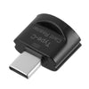USB-C 3.1 kortläsare med nyckelring 5Gbps TF, MicroSD, Micro SDHC, Micro SDXC 2TB UHS-I grå