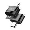 USB-C 3.1 kortläsare med nyckelring 5Gbps TF, MicroSD, Micro SDHC, Micro SDXC 2TB UHS-I grå