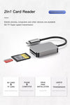USB-C kortläsare SD 4.0  UHS-II  USB 3.1 SuperSpeed 5Gbps SD, SDXC, SDHC, MicroSD, Micro SDXC, Micro SDHC, MMC