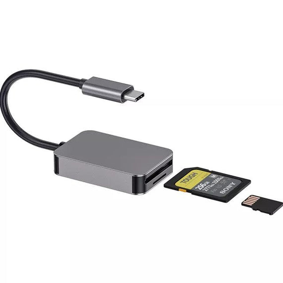 USB-C kortläsare SD 4.0  UHS-II  USB 3.1 SuperSpeed 5Gbps SD, SDXC, SDHC, MicroSD, Micro SDXC, Micro SDHC, MMC