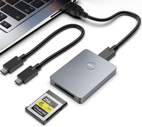 NÖRDIC USB-C/USB-A CFexpress kortläsare Typ B 10Gbps UHS-I