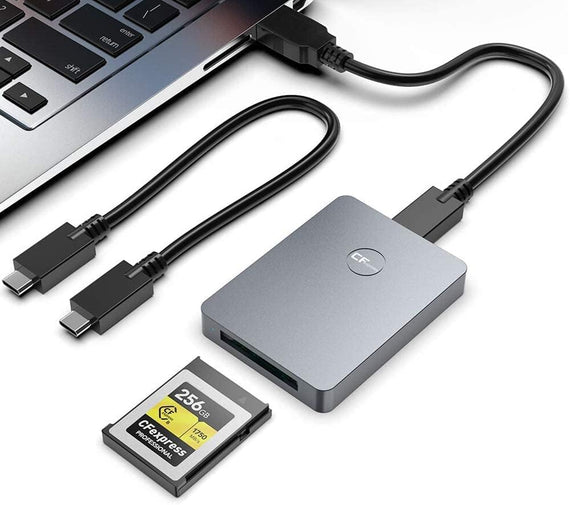 USB-C/USB-A CFexpress kortläsare Typ B 10Gbps UHS-I