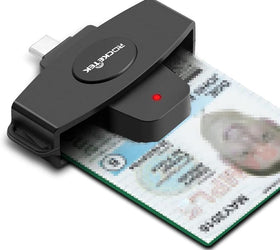 NÖRDIC USB-C Smartkort- och SIMkortläsare ISO7816 IDkort EMV Creditkort